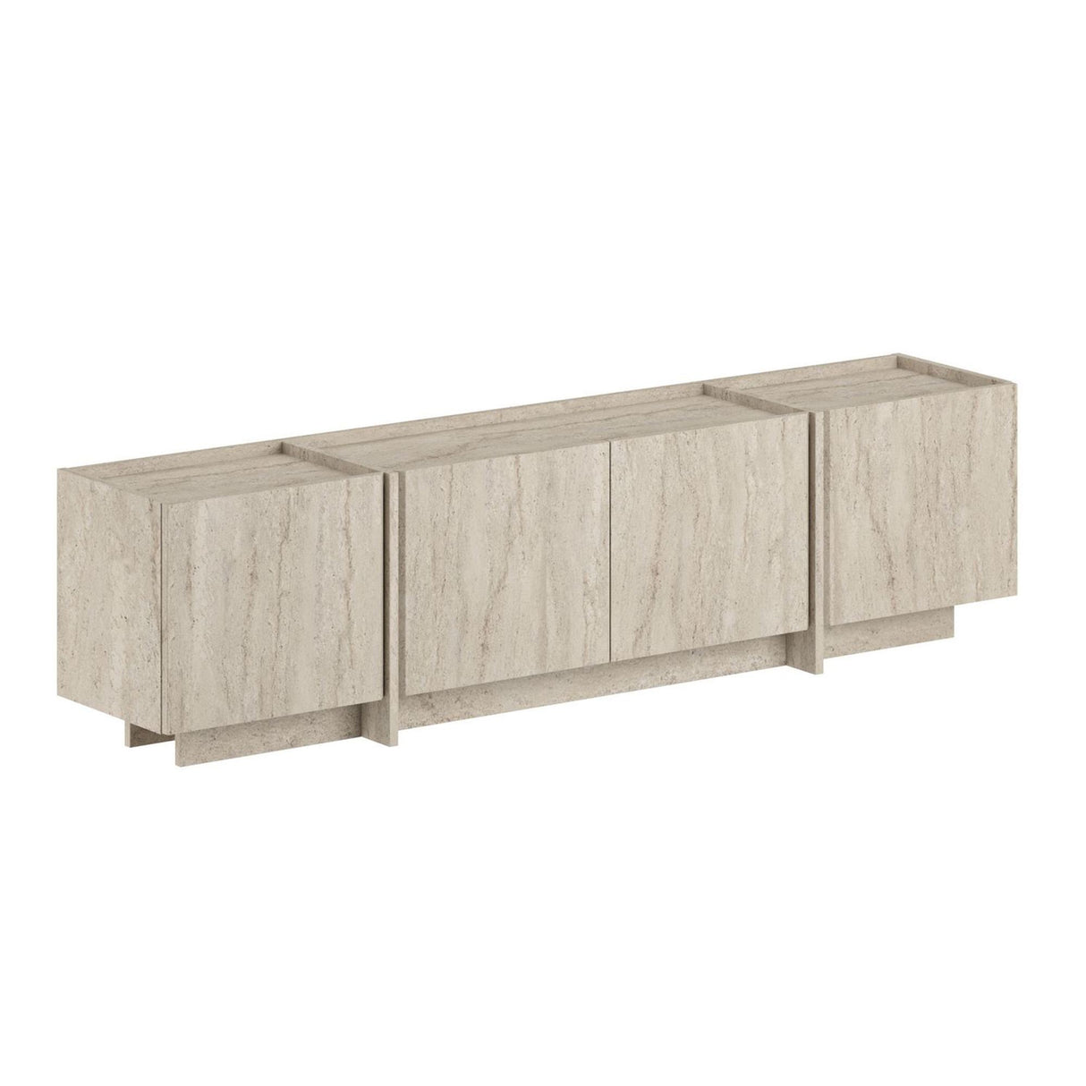 Lowen Mueble TV travertino 180 cm Madera melaminada