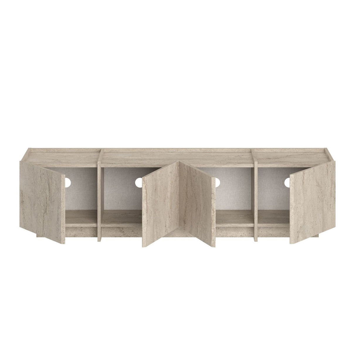 Lowen Mueble TV travertino 180 cm Madera melaminada