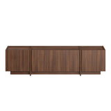 Mueble TV Lowen en nogal Milano 180 cm compuesto de madera revestido de melamina
