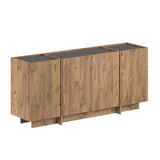 Mesa auxiliar Dorma imitación roble 180 cm Pino atlántico y antracita Madera revestida de melamina