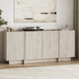 Mesa consola Dorma aspecto travertino 180 cm Madera melaminada