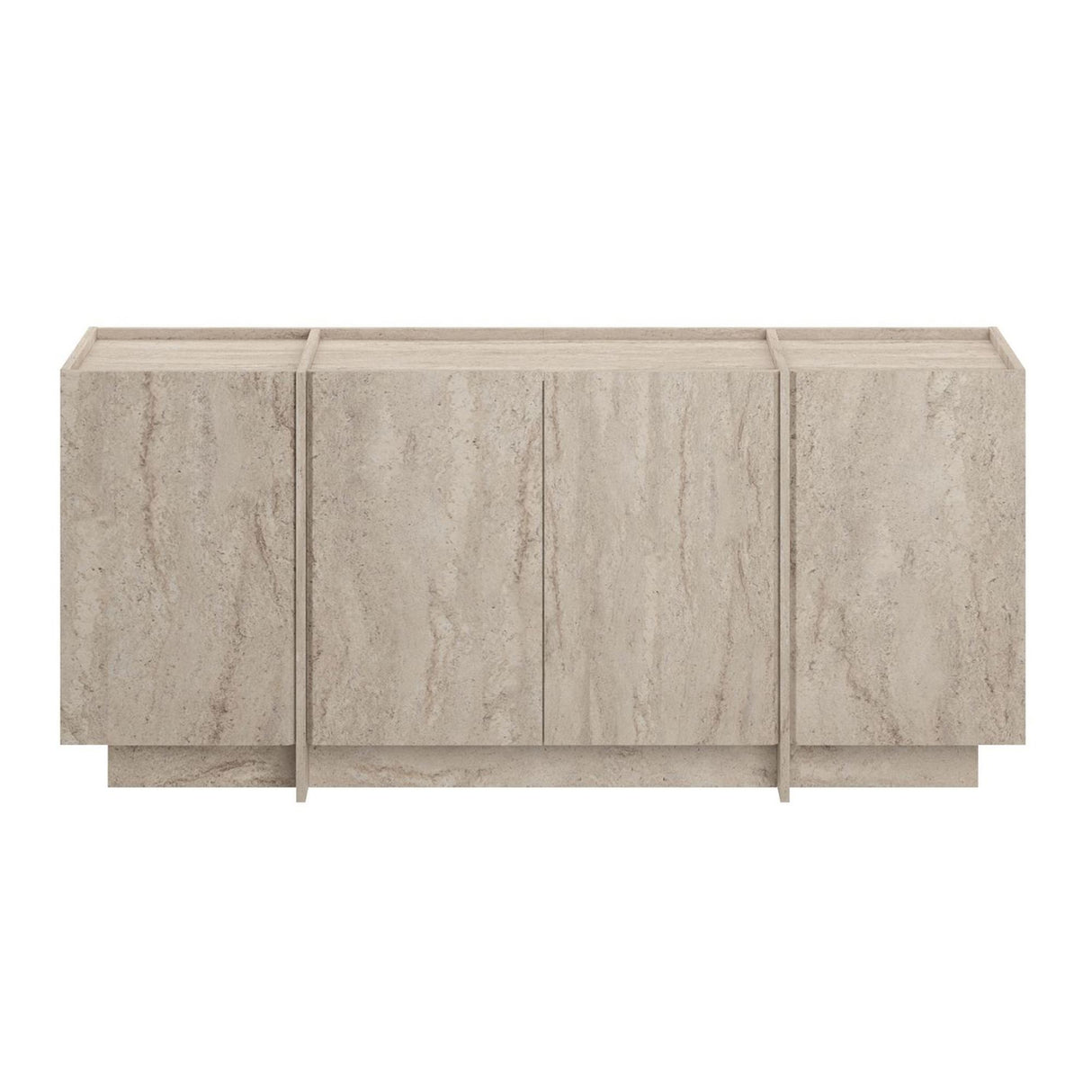 Mesa consola Dorma aspecto travertino 180 cm Madera melaminada