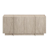 Mesa consola Dorma aspecto travertino 180 cm Madera melaminada