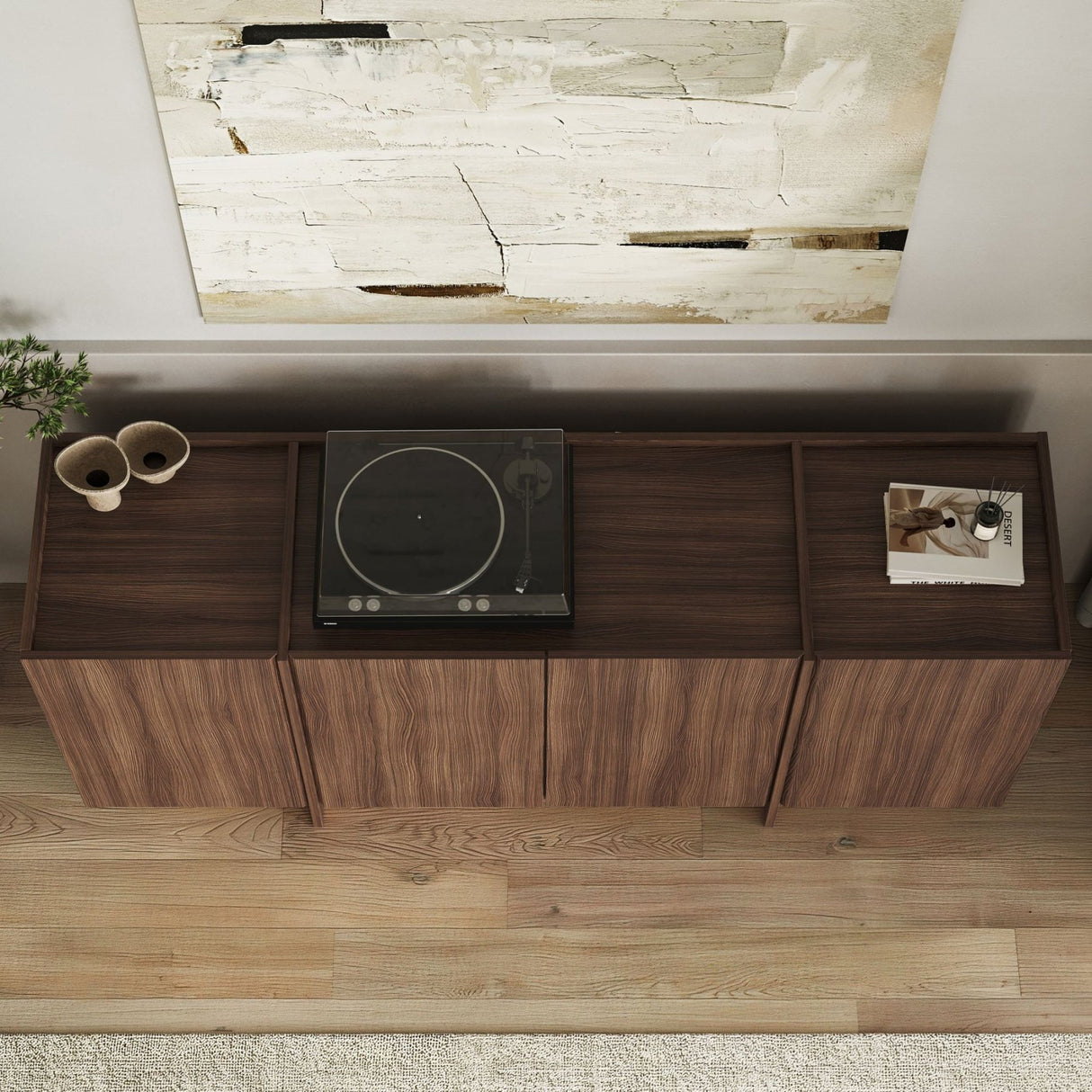 Mesa consola Dorma de nogal Milano 180 cm Compuesto de madera melaminado