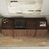 Mesa consola Dorma de nogal Milano 180 cm Compuesto de madera melaminado