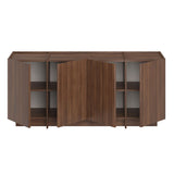 Mesa consola Dorma de nogal Milano 180 cm Compuesto de madera melaminado