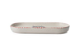 KAHSER14-MARINE Blanco Azul Rojo 100% CERÁMICA 6 cm de ancho