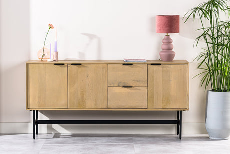 Aparador mangohout zayn 170x40x82 cm