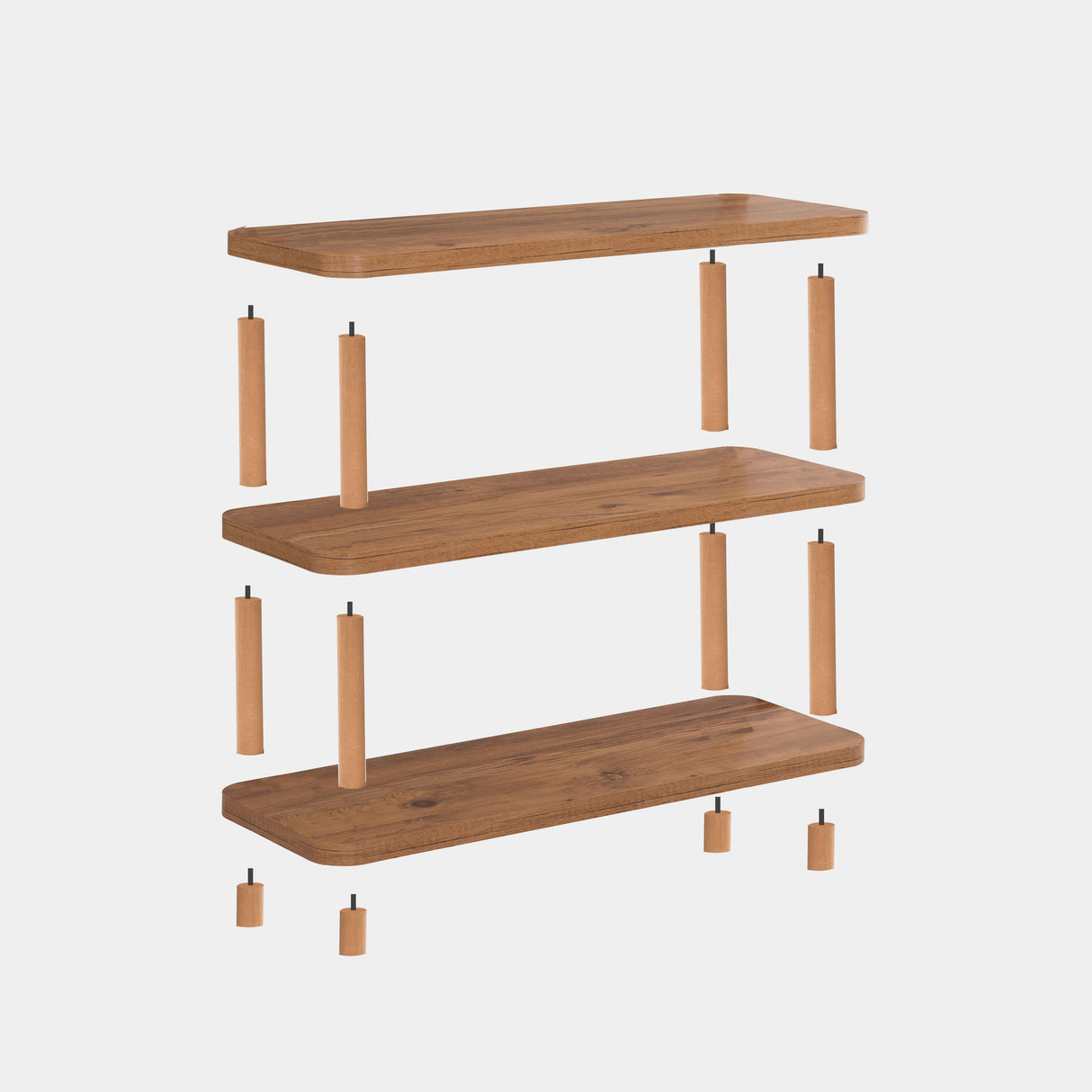 Mueble de pared Step Pino Atlántico Melamina 80x75x28 cm