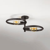 Lámpara de techo Nova Duo de 2 luces - Metal negro 