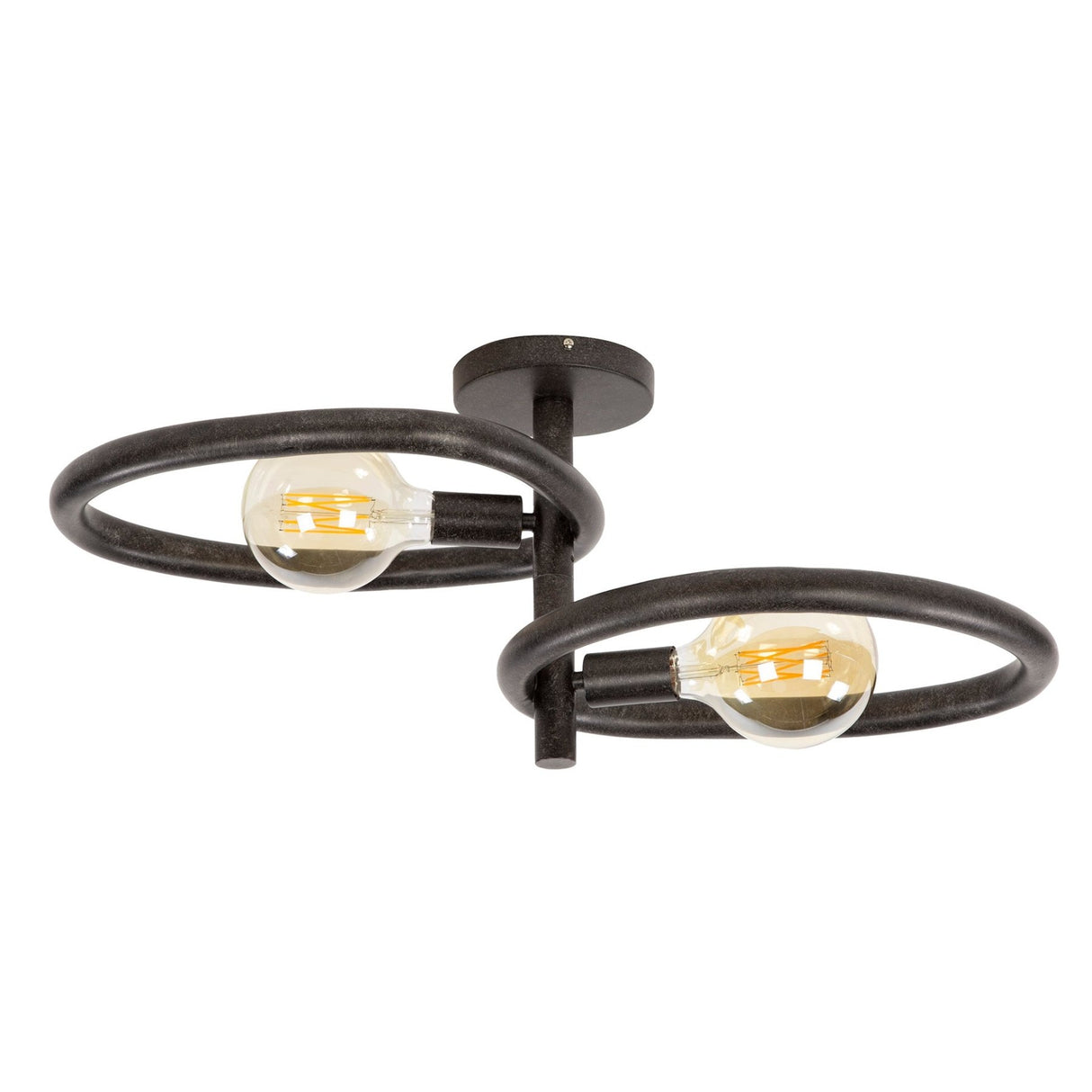 Lámpara de techo Nova Duo de 2 luces - Metal negro 