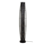 Vloerlamp Liora 4-lichts cylinder mesh zwart 150 cm