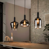 Hanglamp Nexus 3-lichts Zwart Metaal 105 cm