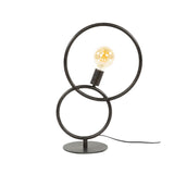 Lámpara de mesa arco de 1 luz – Metal negro 