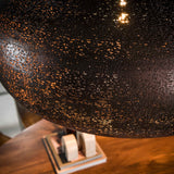 Lámpara colgante 1 luz cobre antiguo Chase Ø90 cm