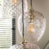 Hanglampen - Glazen hanglamp Feline 5L getrapt - Dimehouse