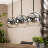 Hanglampen - Glazen hanglamp Juliette 3 - lichts smokey glass - Dimehouse