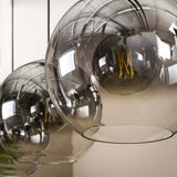 Hanglampen - Glazen hanglamp Juliette 3 - lichts smokey glass - Dimehouse