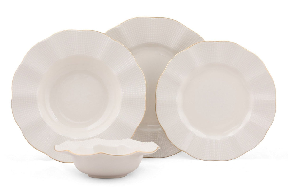 MLN24Y2694R520 Crema Oro 100% PORCELANA