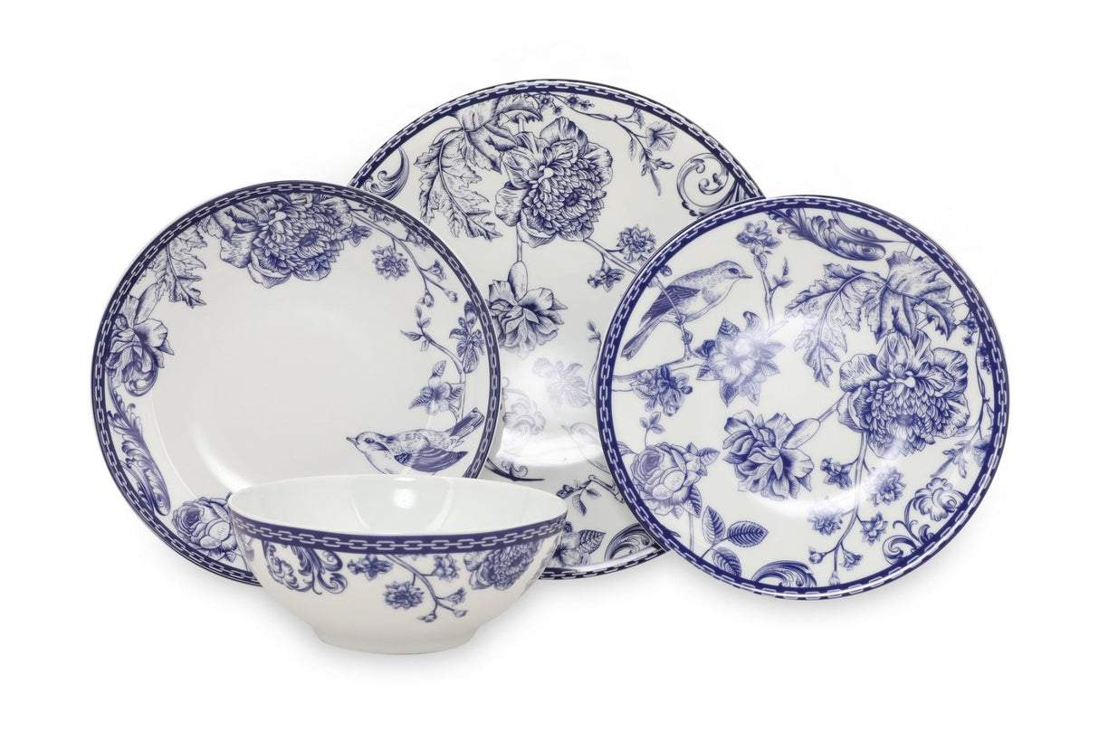ZG24Y2420939016 Azul Blanco 100% PORCELANA