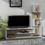 TV Meubels - TV Meubel Set Metehan Wit Cordoba Melamine 120x33,1x cm - Dimehouse