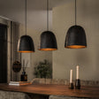 Lámpara colgante-Lámpara colgante Nova 3 luces Ahumado Marrón metal-Dimehouse