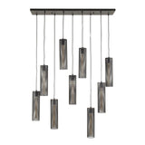 Hanglampen - Hanglamp Zavi 9 - lichts mesh zwart - Dimehouse