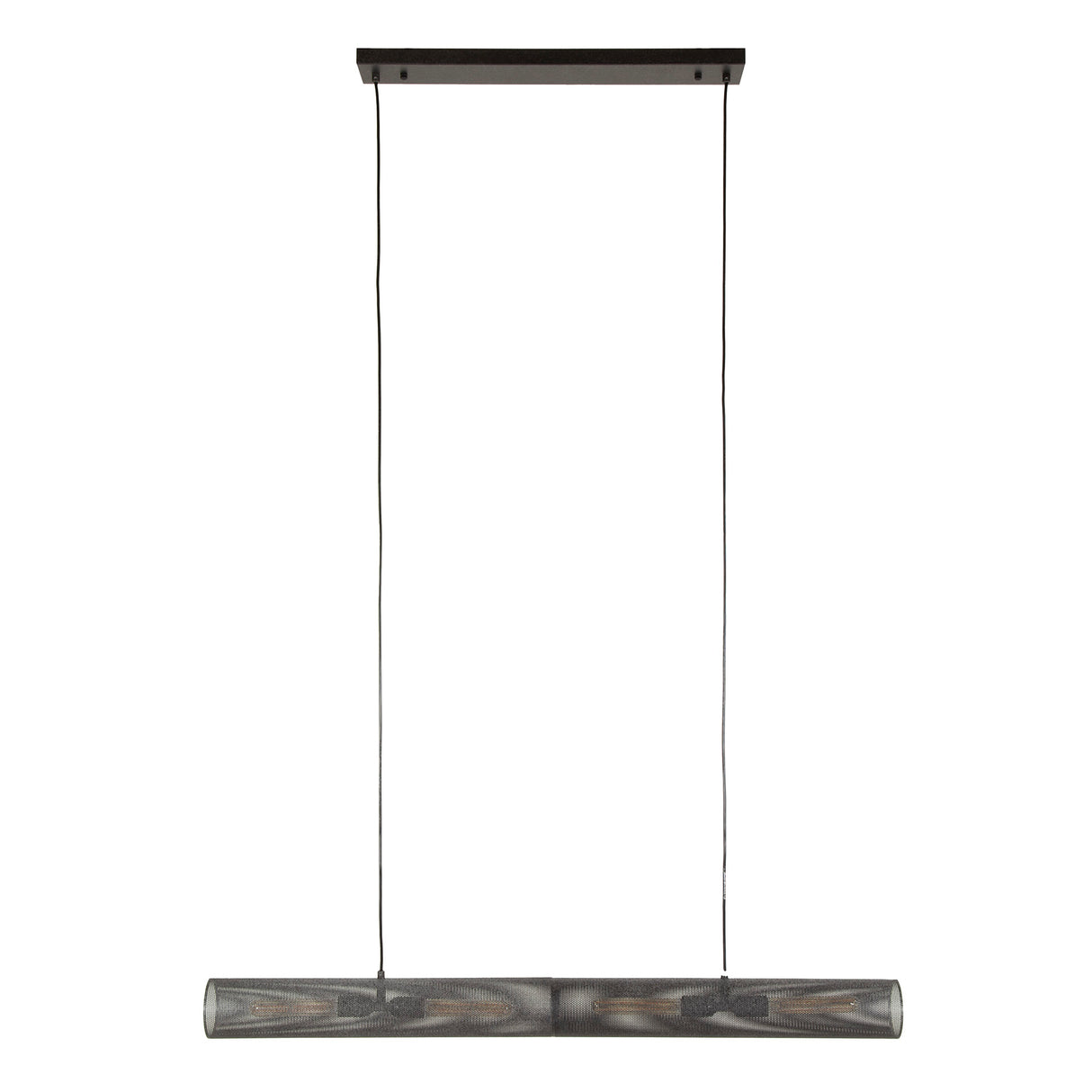 Hanglampen - Hanglamp Zavi 120 cm mesh zwart - Dimehouse