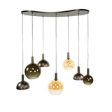 Cluster Hanglamp Sienna 7-lichts – Bruin