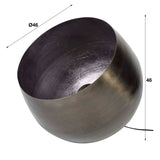 Lámpara de mesa Basel DH Interior negro L x An x Al 52x51x51 Níquel Foto atmosférica vista frontal en diagonal