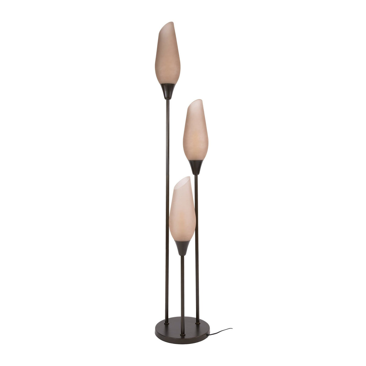 Lámpara de pie Cocoon 3 luces marrón siena