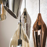 Hanglampen - Moderne Hanglamp Coco getrapt 5 - lichts gekleurd glas - Dimehouse