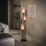 Lámpara de pie Cocoon 5 luces marrón esmerilado