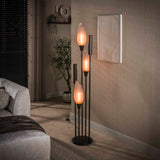 Lámpara de pie Cocoon 5 luces marrón esmerilado