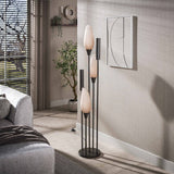 Lámpara de pie Cocoon 5 luces marrón esmerilado