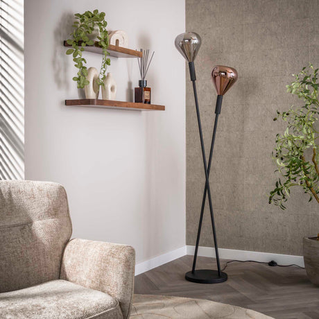 Aeris 2L Lámpara de pie negra 