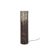 Lámpara de pie cilindro Brick 90 cm negro marrón 