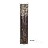 Lámpara de pie cilindro Brick 120 cm negro marrón 