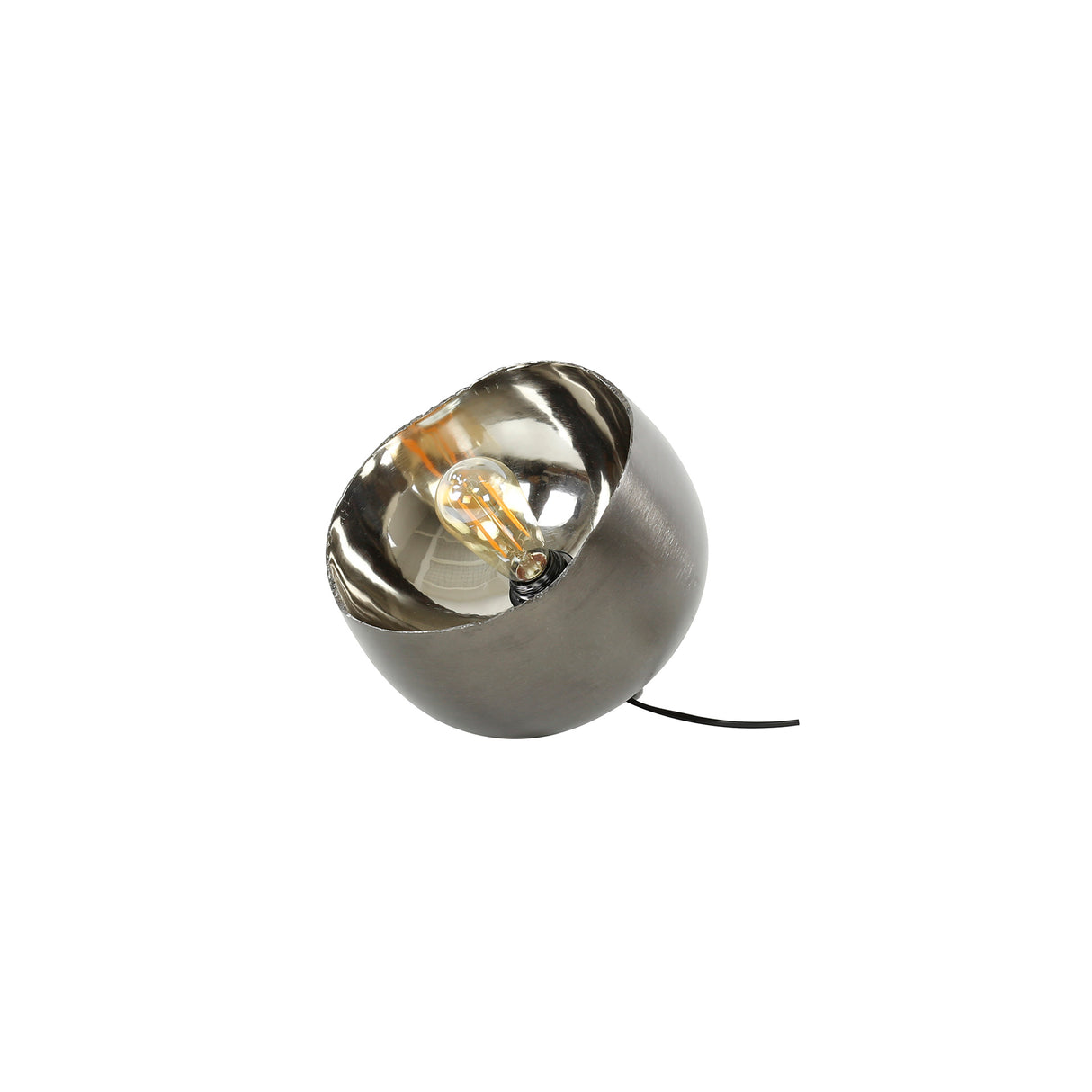 Oria Tafellamp Ø28 Mirror Zwart Nikkel