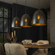 Lámparas colgantes - Lámpara colgante industrial Kylian 3 - Luz Metal Negro - Dimehouse