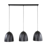 Lámpara colgante Kylian Metal de 3 luces Negro