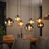 Hanglampen - Moderne Hanglamp Glas 7 - lichts Juliette - Dimehouse