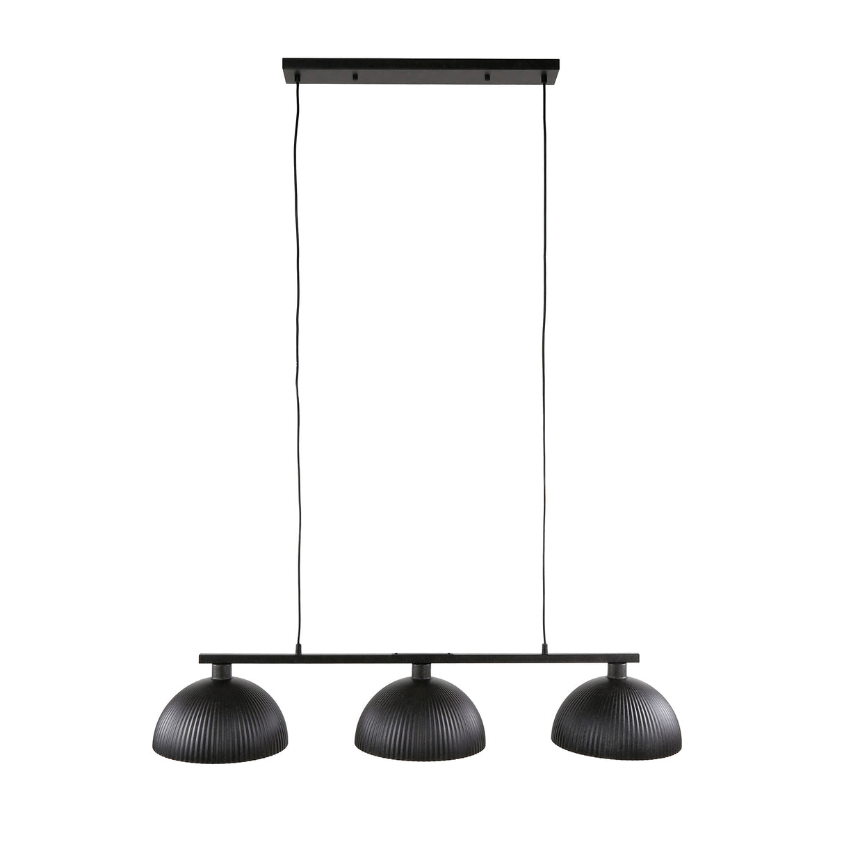 Lámpara colgante Melo de 3 luces Metal Negro