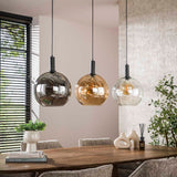 Hanglamp Valeo Trio 3-lichts Zwart Metaal 115 cm