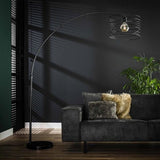 Lámpara de arco Twist DH Interior Charcoal L x An x Al 44x44x11 Metal Atmospheric photo vista frontal en diagonal