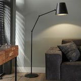 Vloerlamp Carta DH Interior Charcoal LxBxH 60x52x33 Metaal Sfeerfoto schuin vooraanzicht