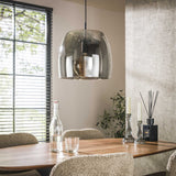 Hanglampen - Hanglamp Dain 1 - lichts chroomkleurig glas - Dimehouse