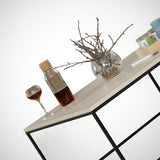 Mesa de salón cuadrada 75x75 cm Pola - Madera de roble Melamina 