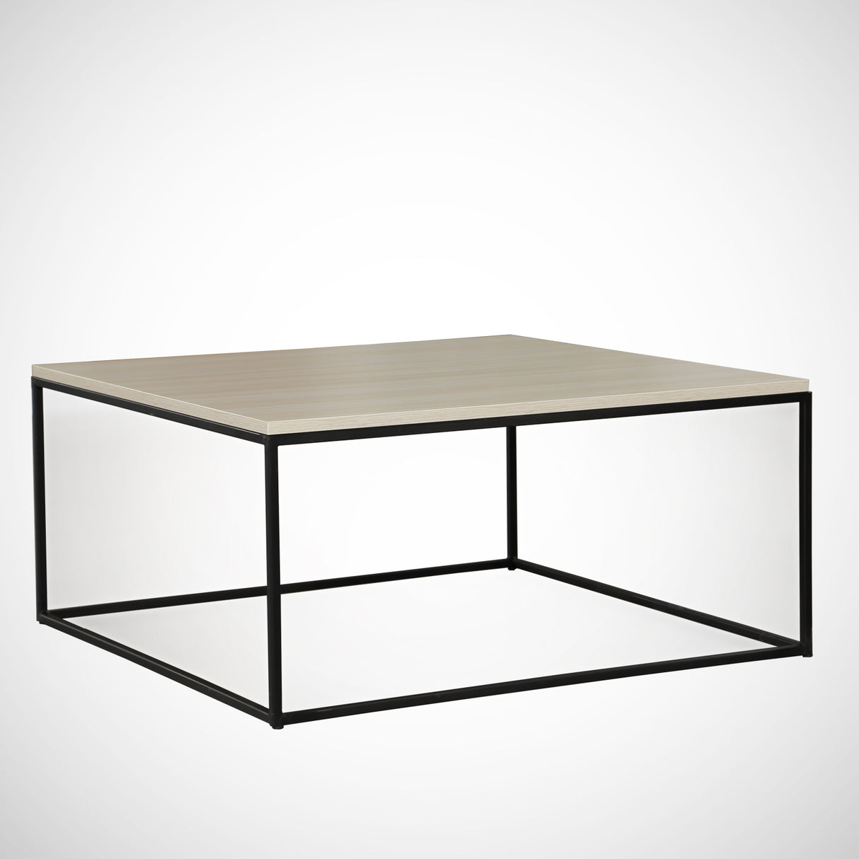 Mesa de salón cuadrada 75x75 cm Pola - Madera de roble Melamina 
