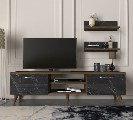 Set de muebles de TV Ayden Mañana Melamina 150x40.6x29.5 cm